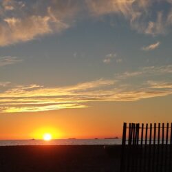 Sunset with Boats