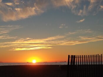 Sunset with Boats